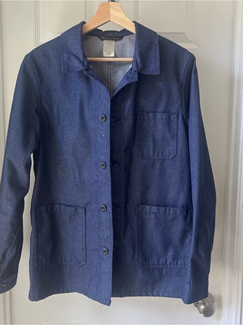 Le Laboureur Navy Blue French Utility Chore Jacket